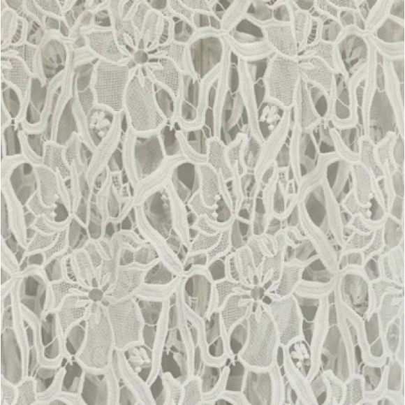 Alexia Admor Crochet Lace Beach Cover-Up Long Maxi Dress, White, Size XS - Picture 3 of 9